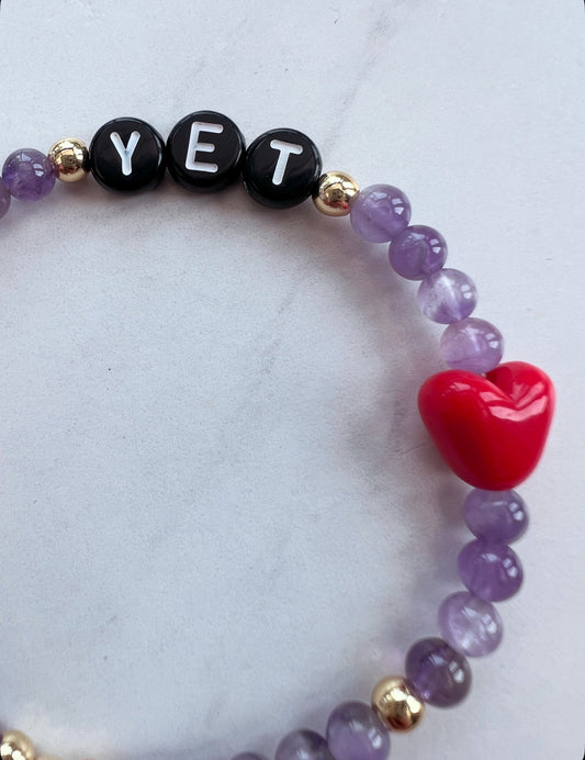 Power of Yet Powerbeads Bracelet- Amethyst