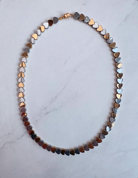 Magnetic Love necklace- Gold & Silver