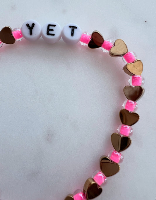 Yet- Pink and Gold