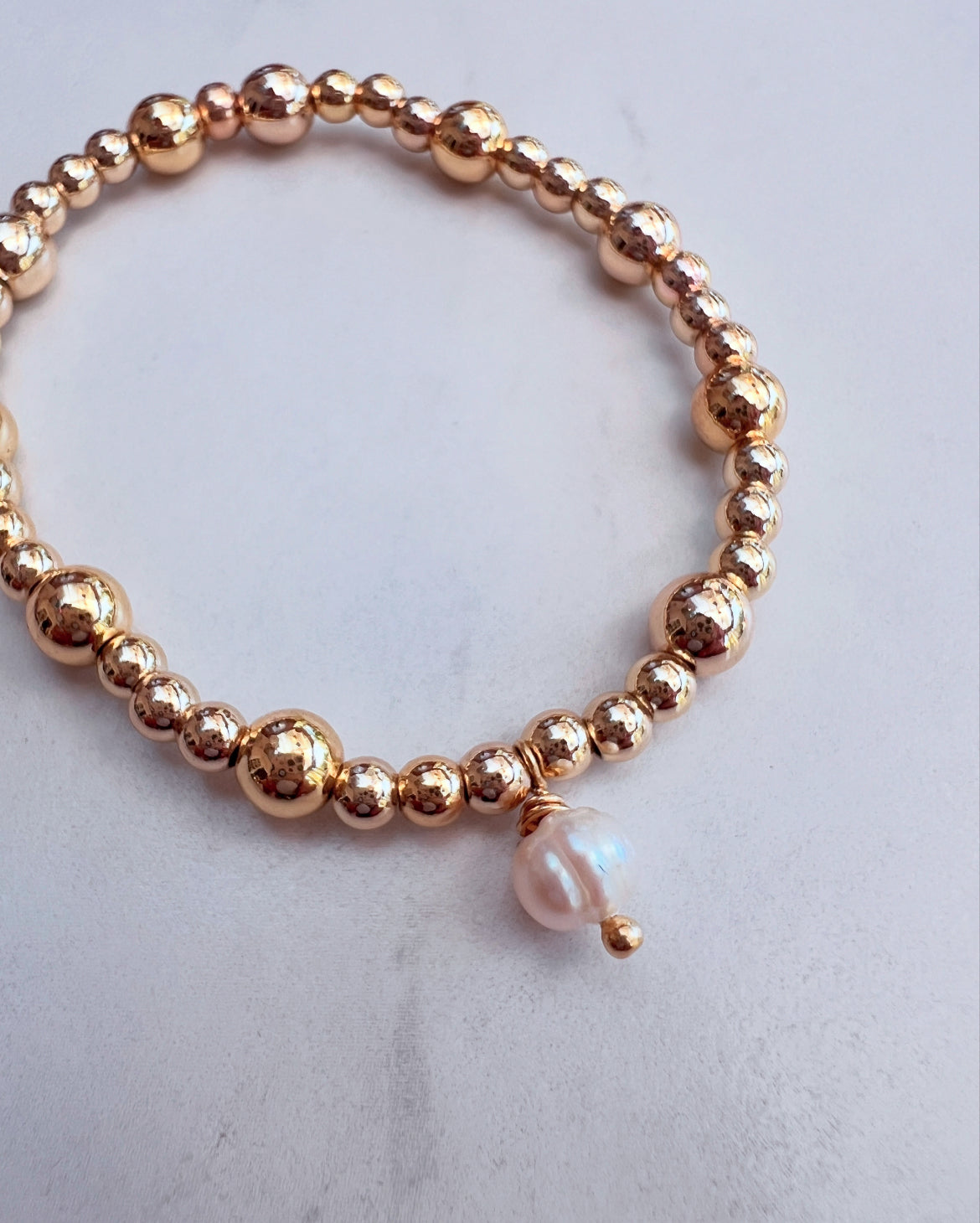 Pearl charm Powerbead Chamak bracelet