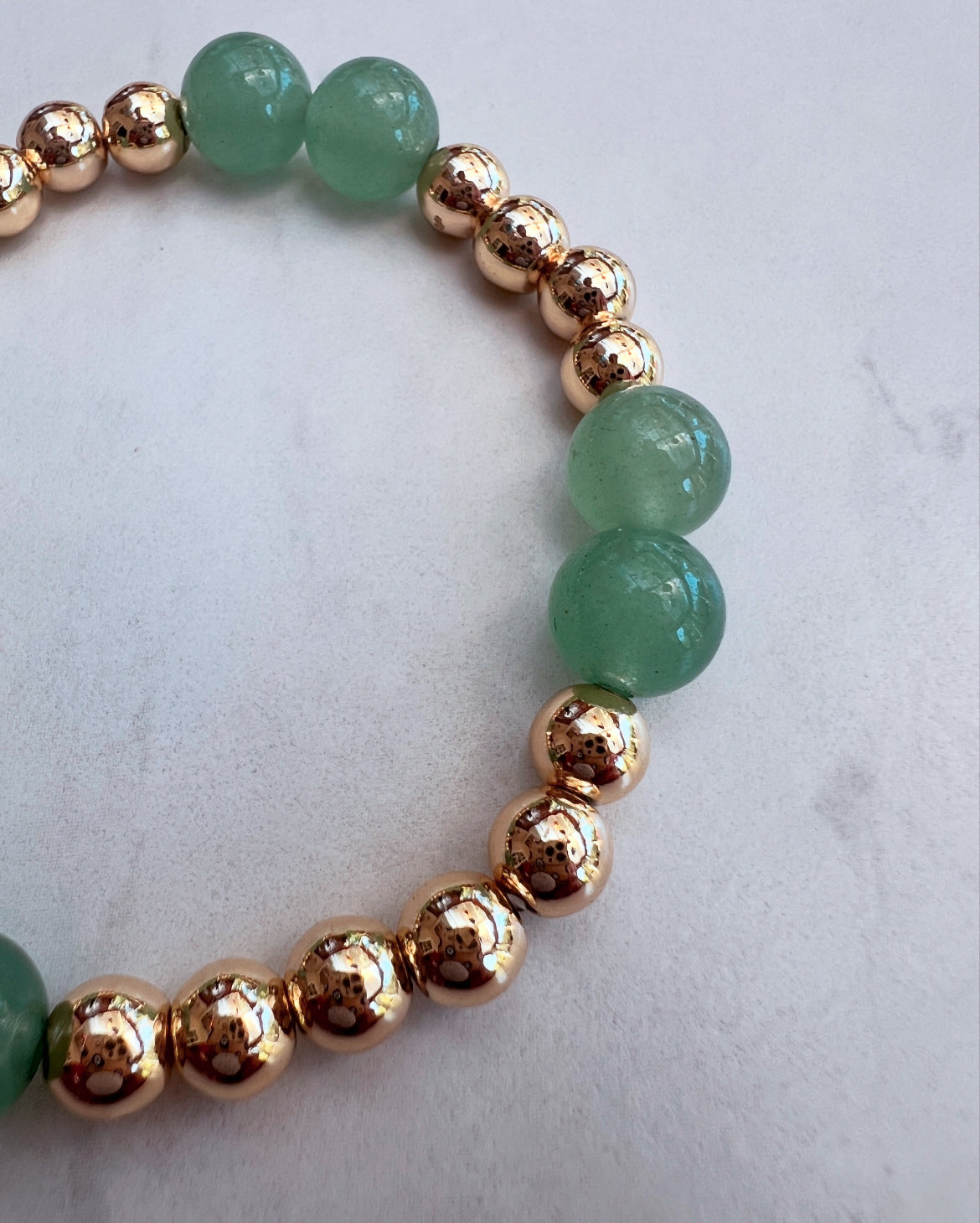 Aventurine Chamak Powerbead Bracelet- Luck