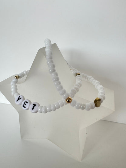 Peace Bracelet- White