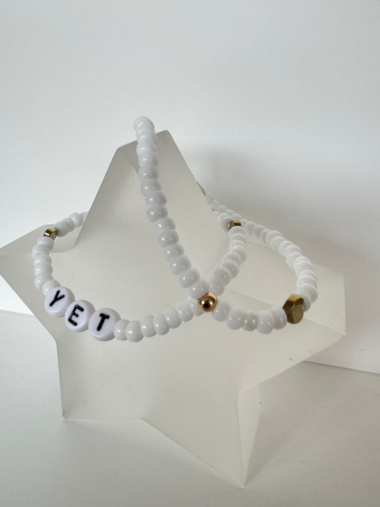 Peace Bracelet- White