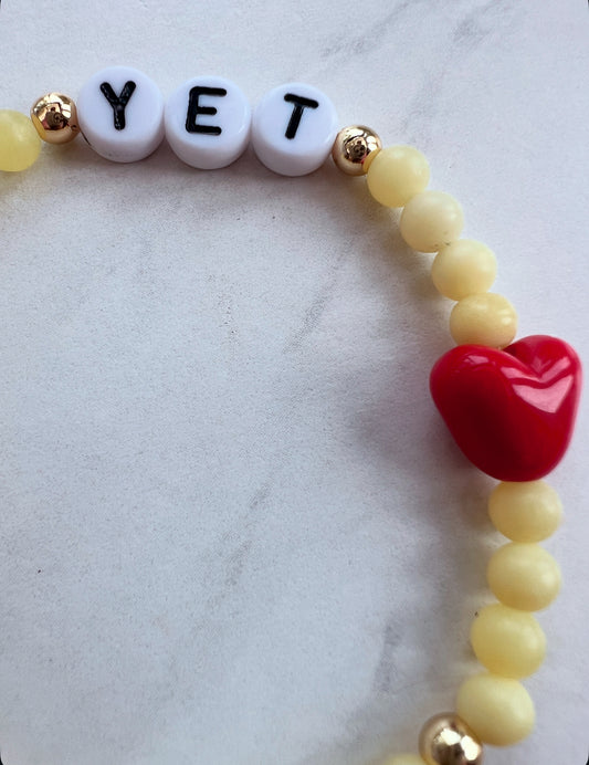 Power of Yet Powerbeads Bracelet- Lemon Jade