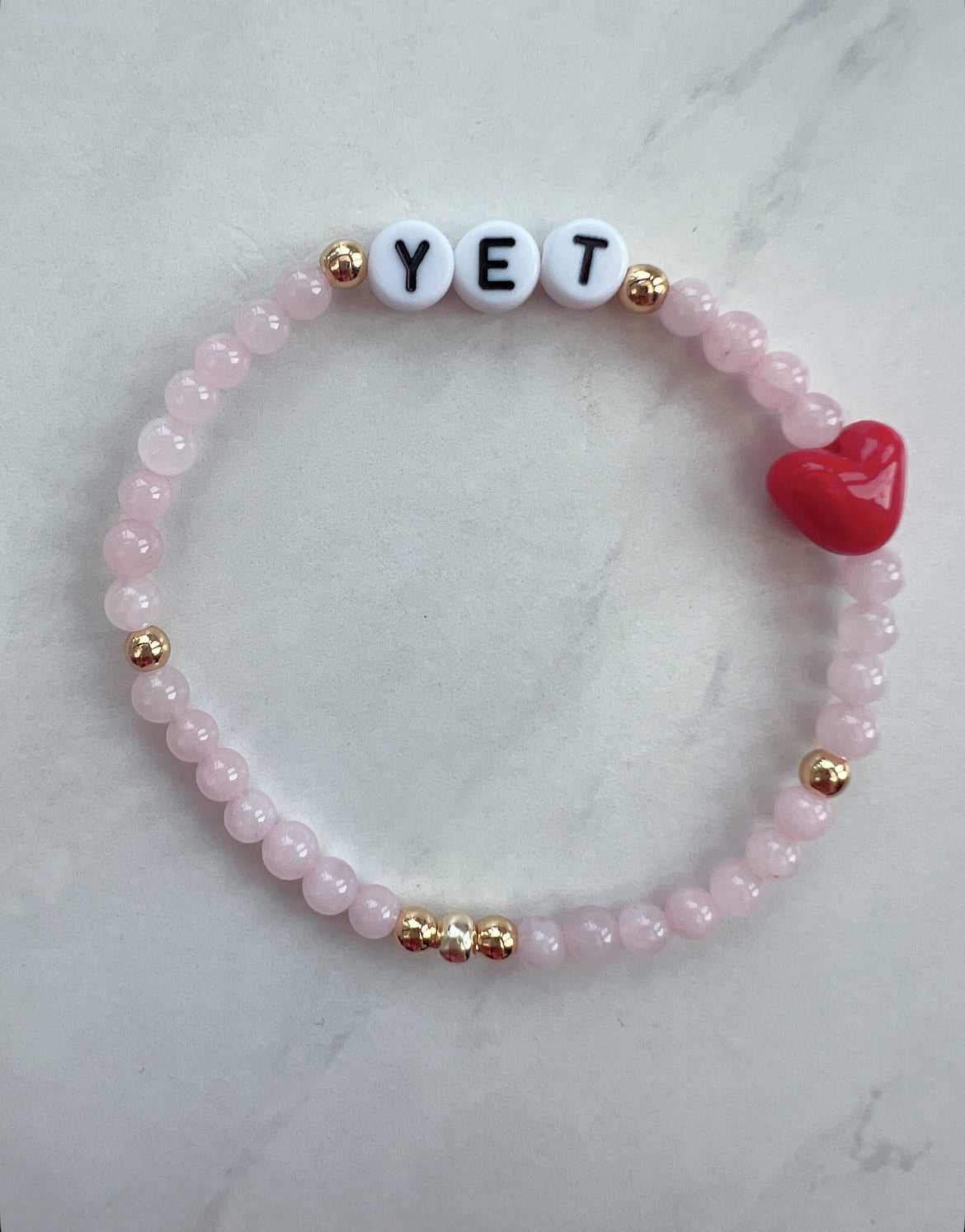 Power of Yet Powerbeads Bracelet- Rose Quartz