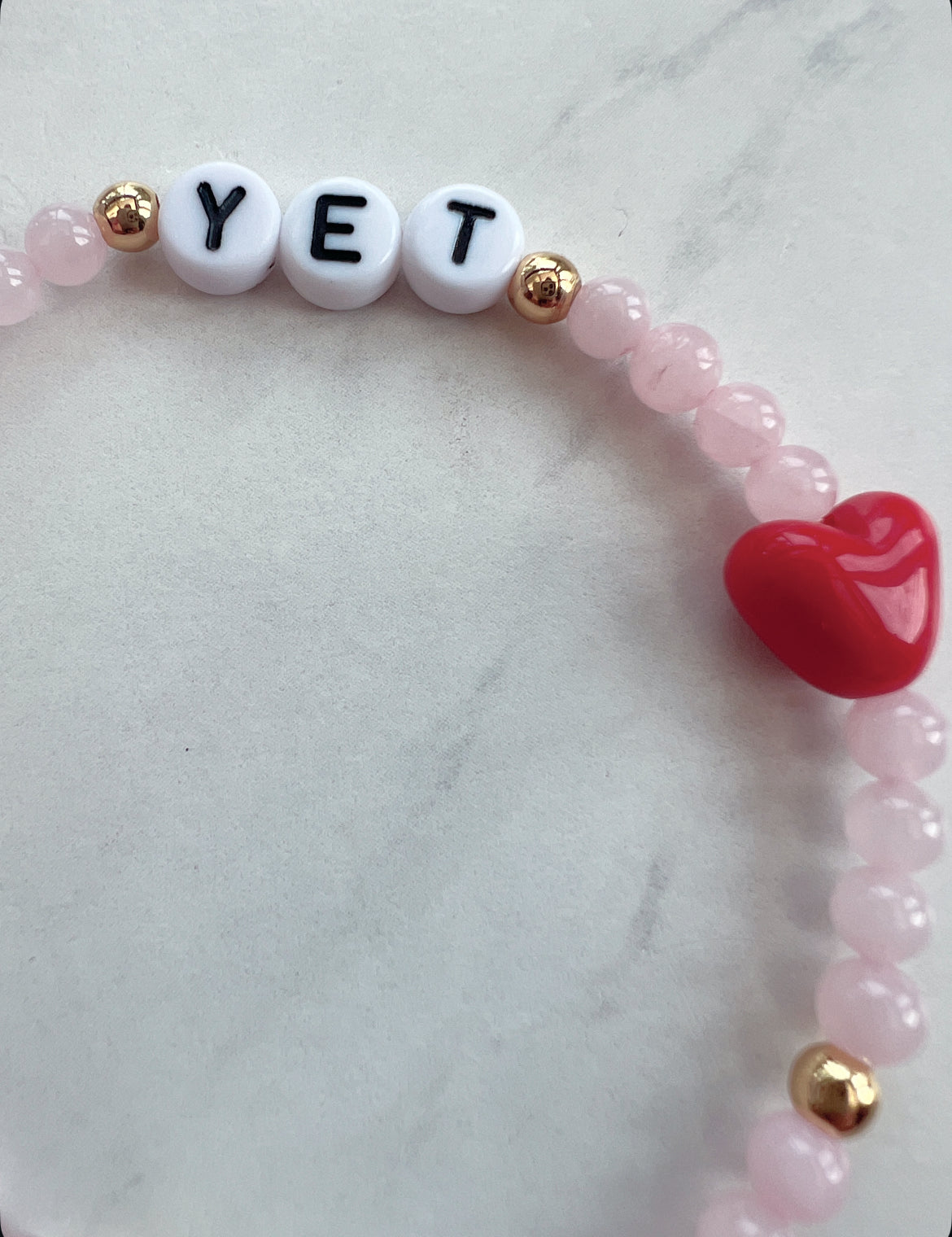 Power of Yet Powerbeads Bracelet- Rose Quartz