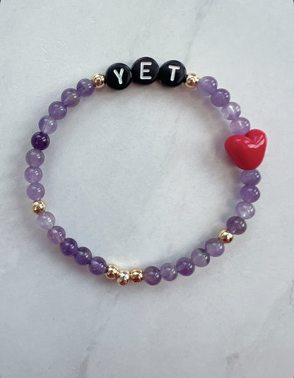 Power of Yet Powerbeads Bracelet- Amethyst