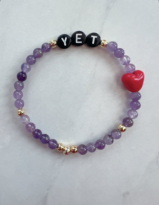 Power of Yet Powerbeads Bracelet- Amethyst