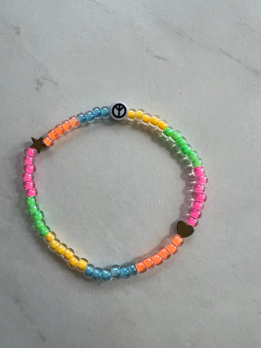 Peace Bracelet- Neon