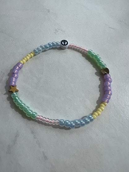 Peace Bracelet-Pastel