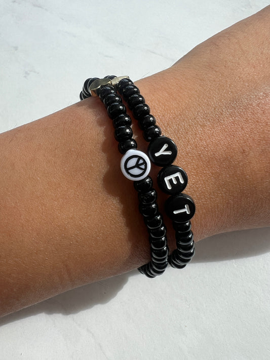 Peace Bracelet- Black