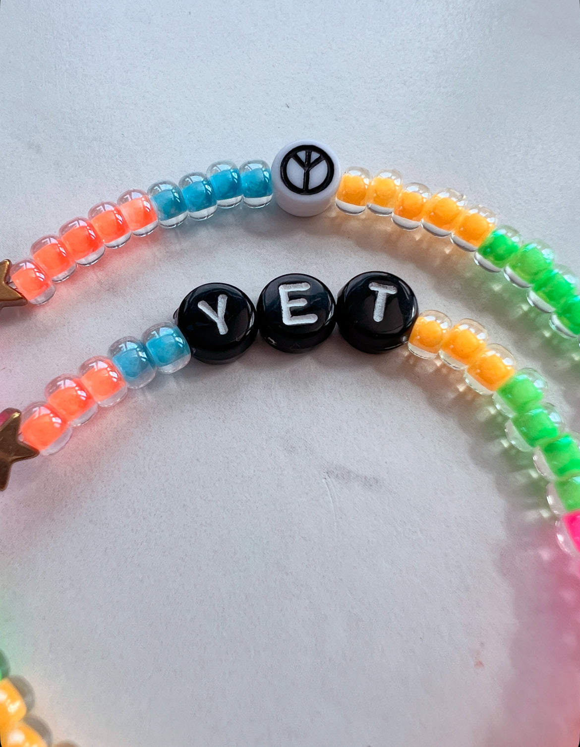 Peace Bracelet- Neon