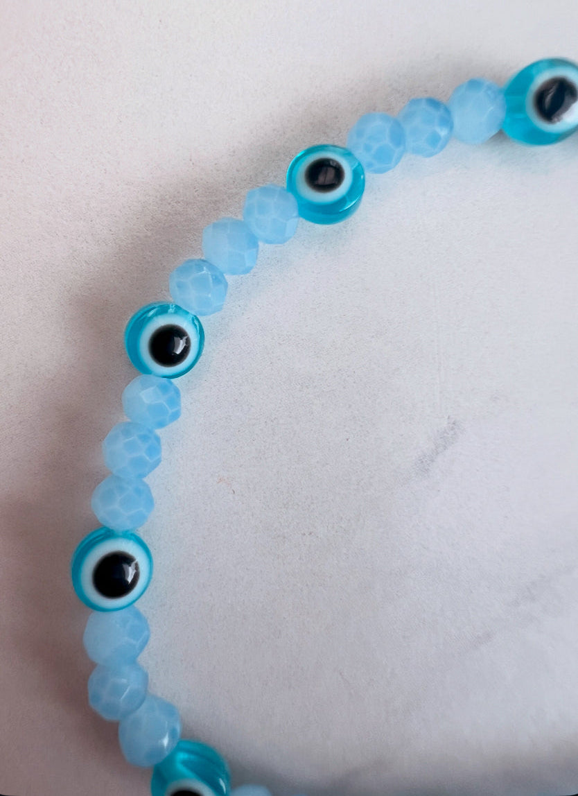 Mini evil eye bracelet- Self protection