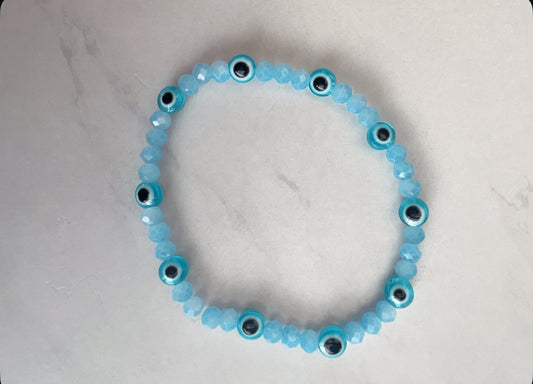 Mini evil eye bracelet- Self protection