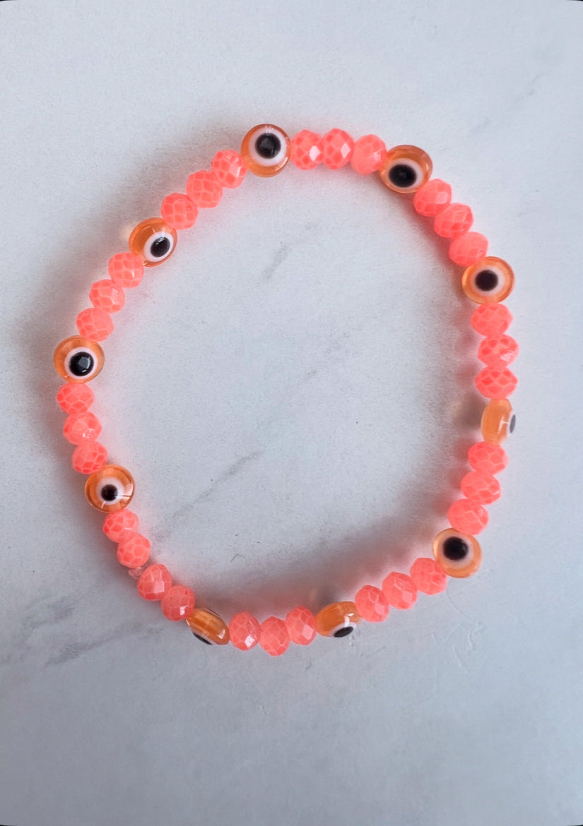 Mini evil eye bracelet- Happiness