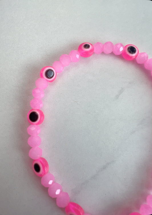 Mini evil eye bracelet- Love