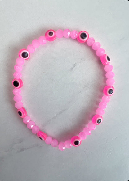 Mini evil eye bracelet- Love