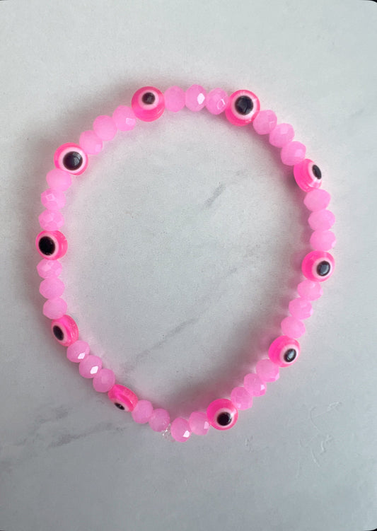 Mini evil eye bracelet- Love