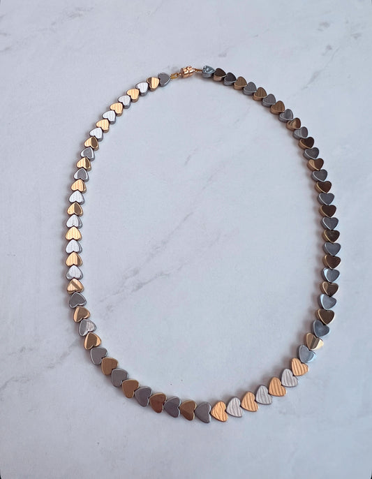 Magnetic Love necklace- Gold & Silver