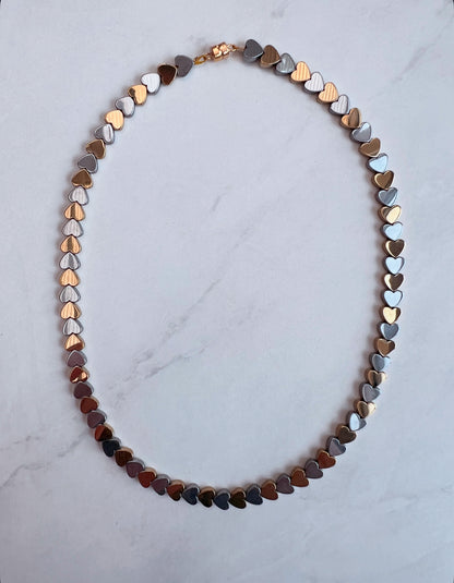 Magnetic Love necklace- Gold & Silver