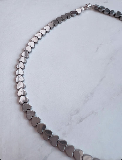 Magnetic Love necklace- Silver