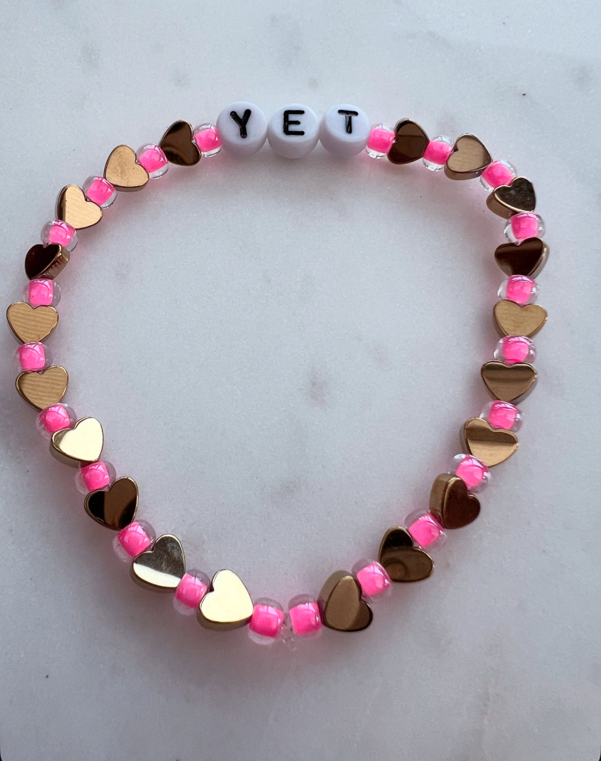Yet- Pink and Gold
