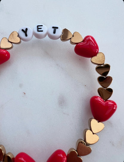 Yet- Red heart and Gold