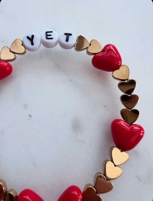 Yet- Red heart and Gold