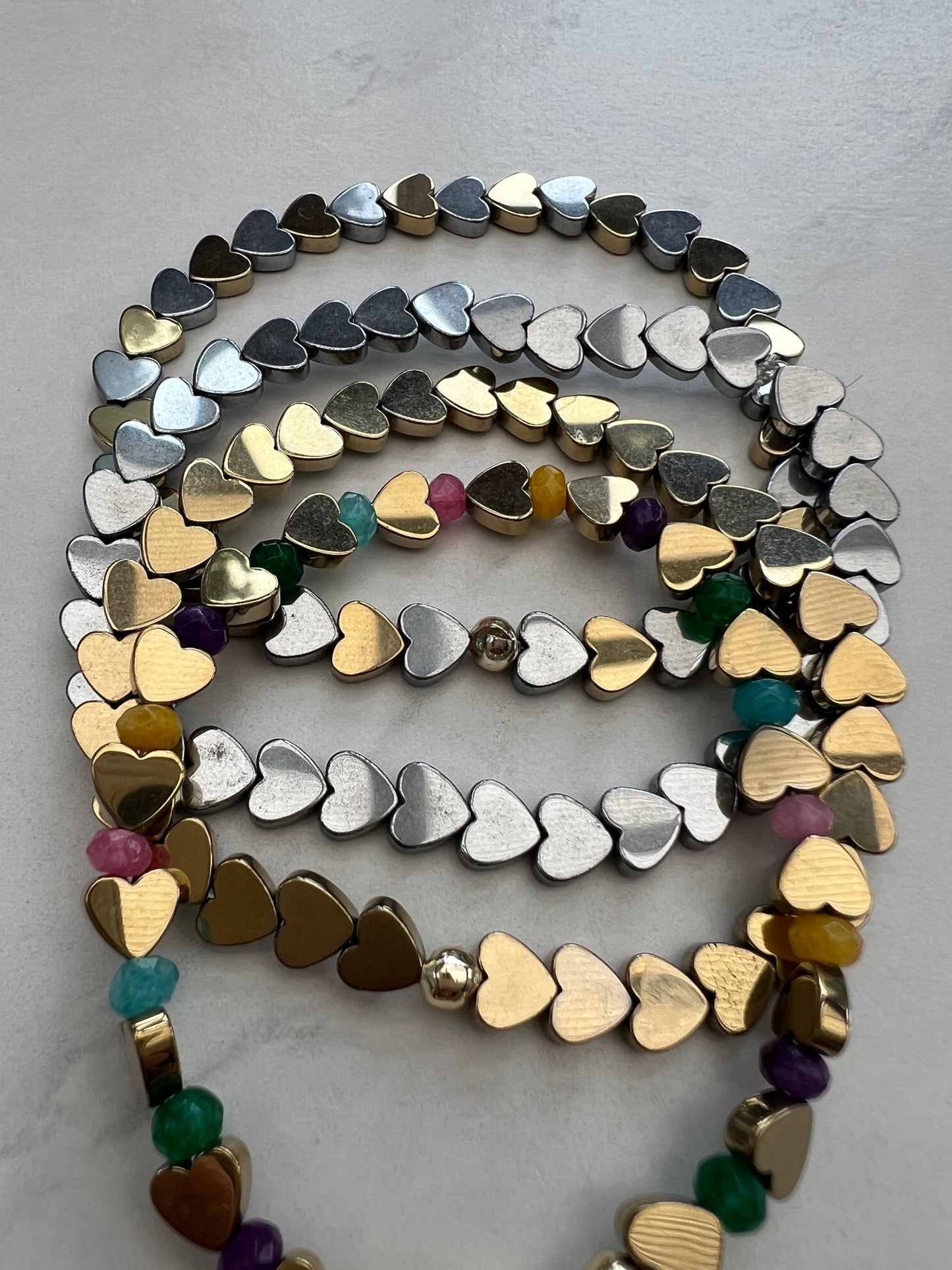 Gold Never ending love bracelet