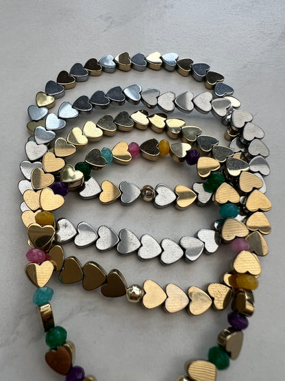 Gold Never ending love bracelet