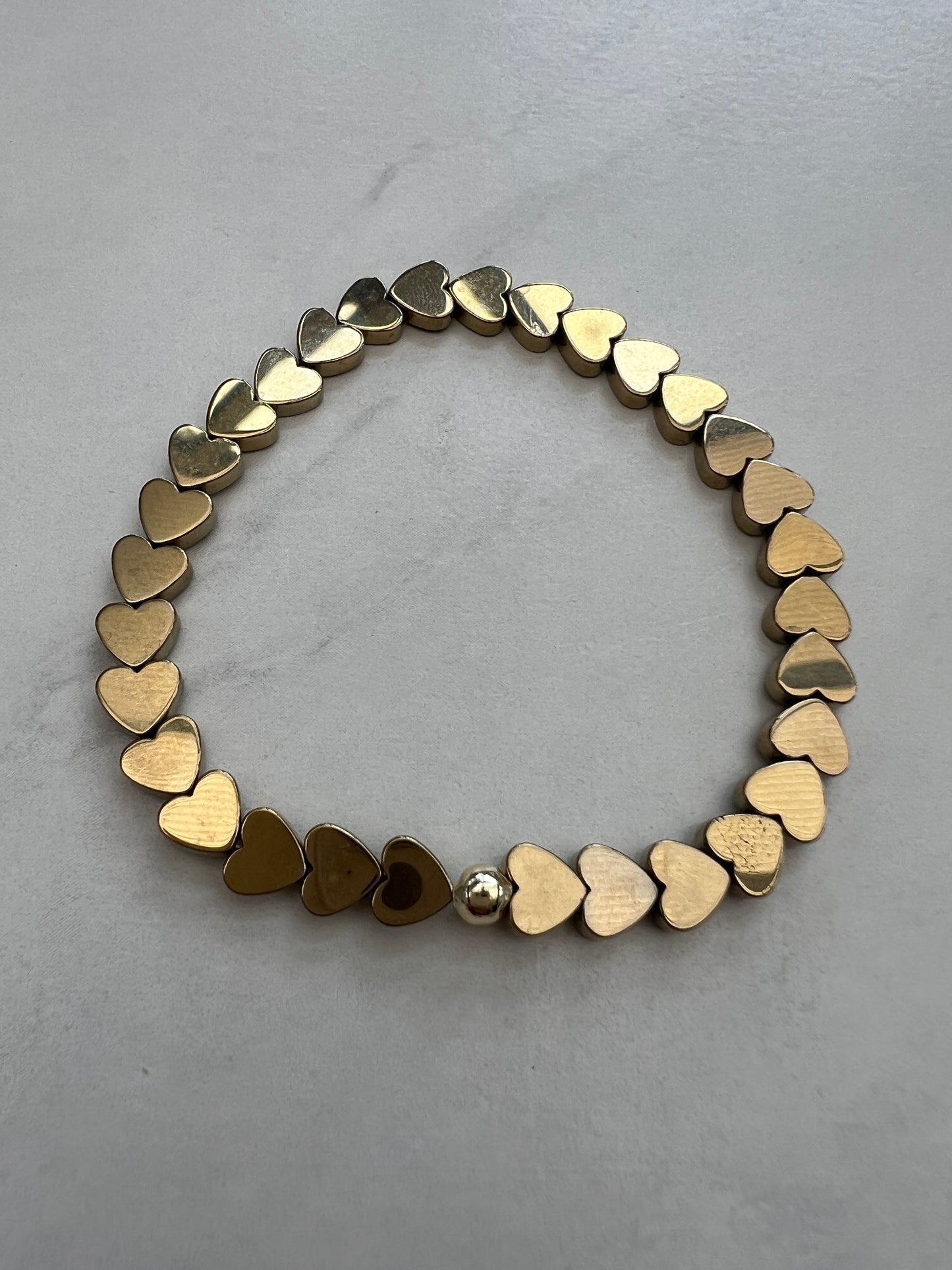 Gold Never ending love bracelet