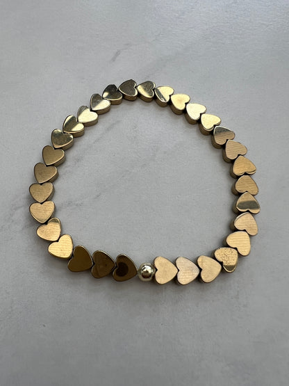 Gold Never ending love bracelet