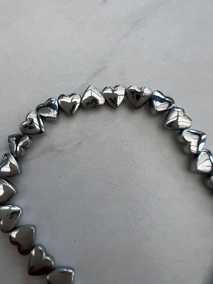 Puffy heart never ending love- Silver