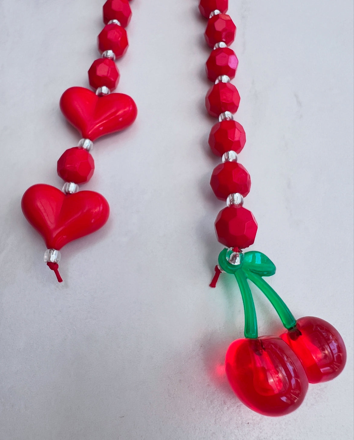 Cherry Drop- Long bag charm