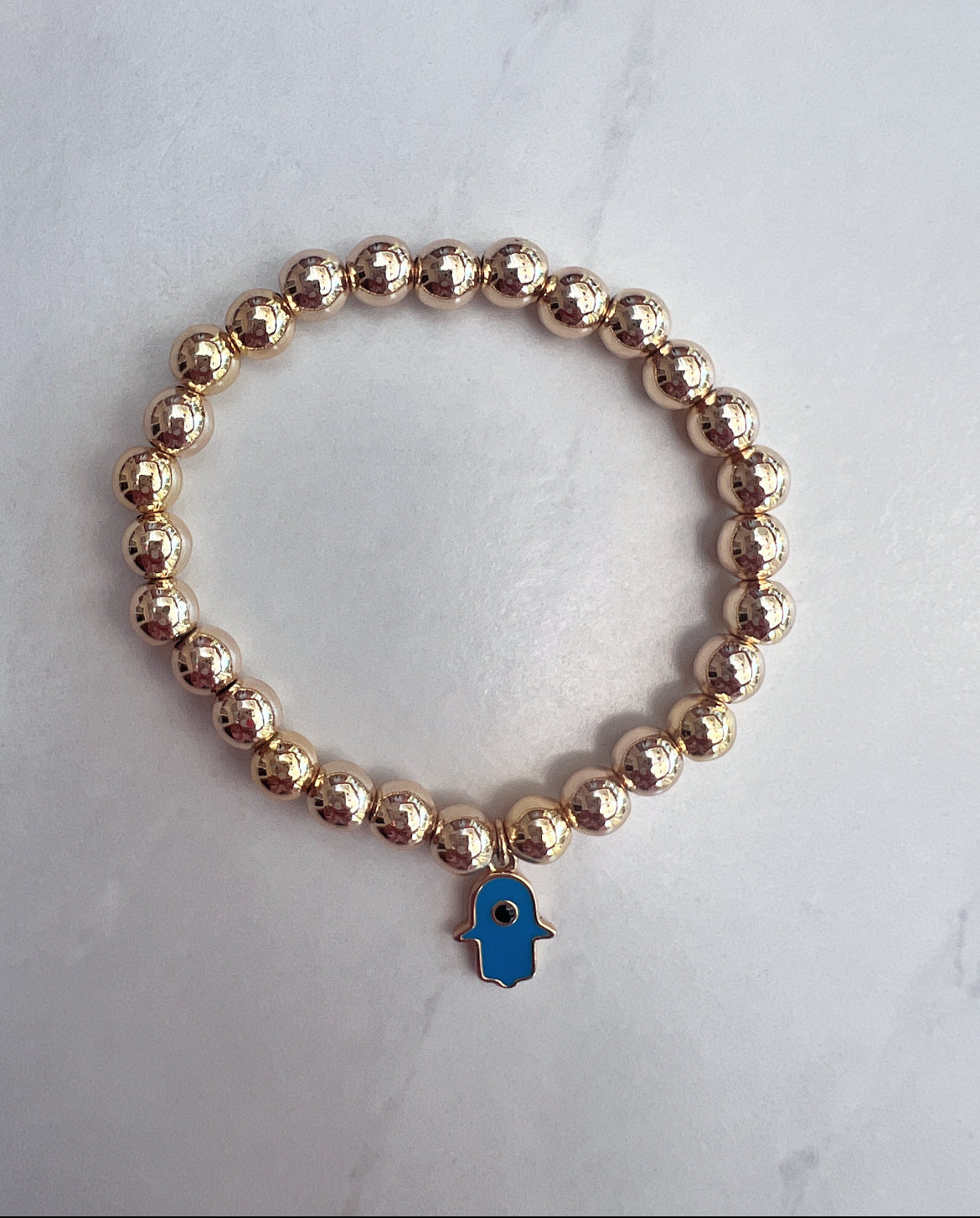 Mini Chamak bracelet with Hamsa charm