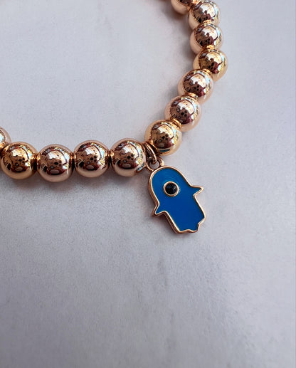Mini Chamak bracelet with Hamsa charm