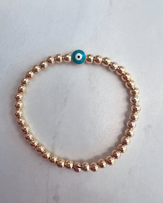 Mini Chamak bracelet with mini evil eye