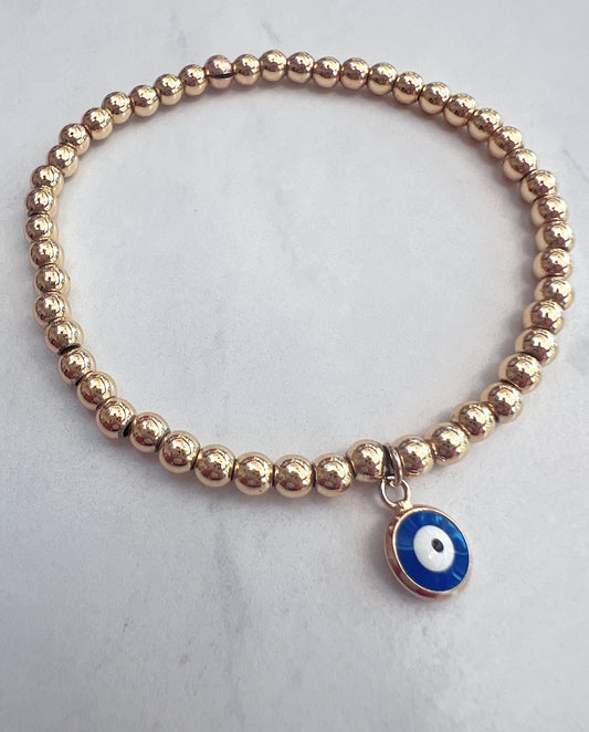 Mini Chamak Bracelet with Evil Eye Charm