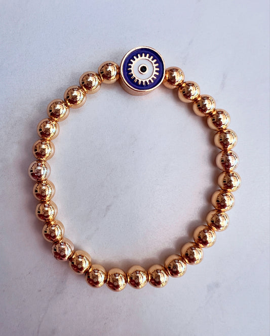 Chamak Purple Evil Eye Bracelet