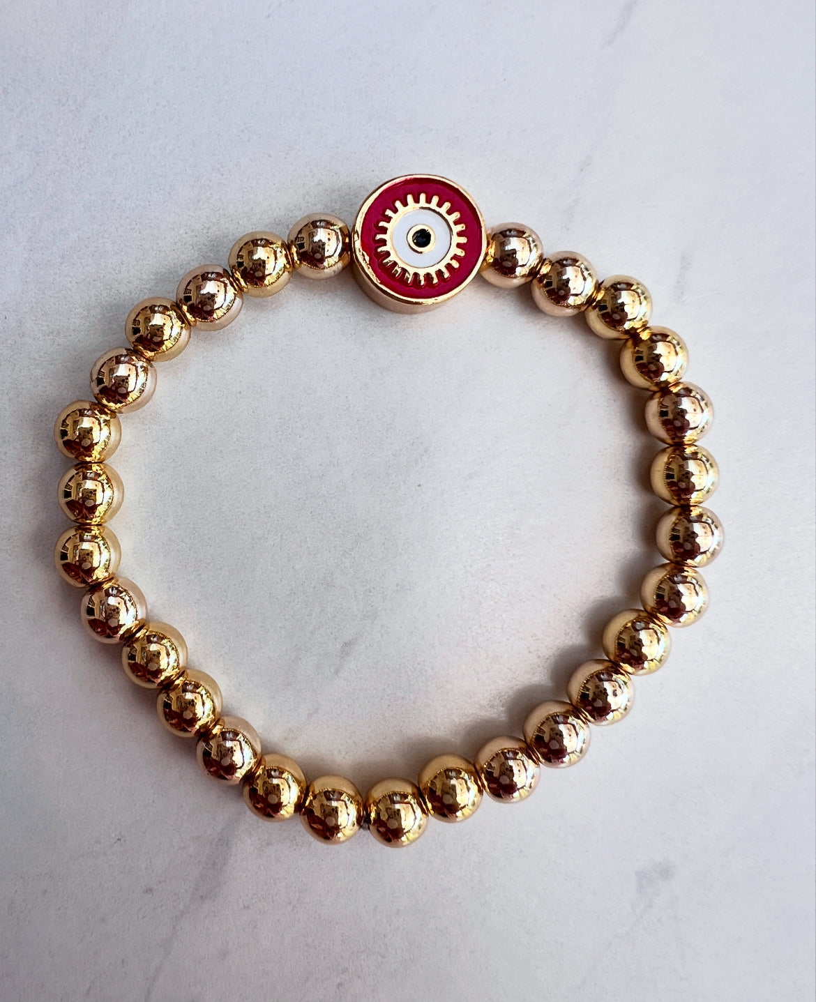 Chamak Red Evil Eye bracelet