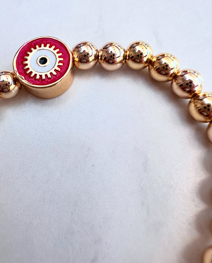 Chamak Red Evil Eye bracelet