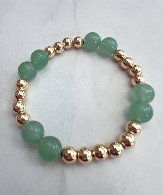 Aventurine Chamak Powerbead Bracelet- Luck