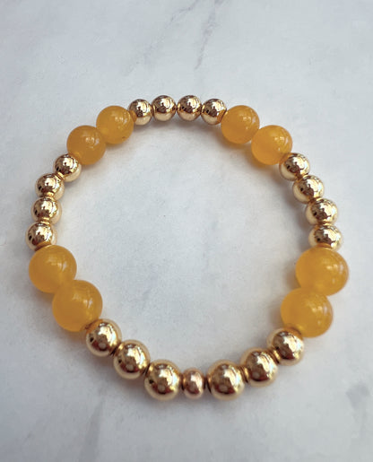 Citrine Chamak Powerbead Bracelet- Positivity