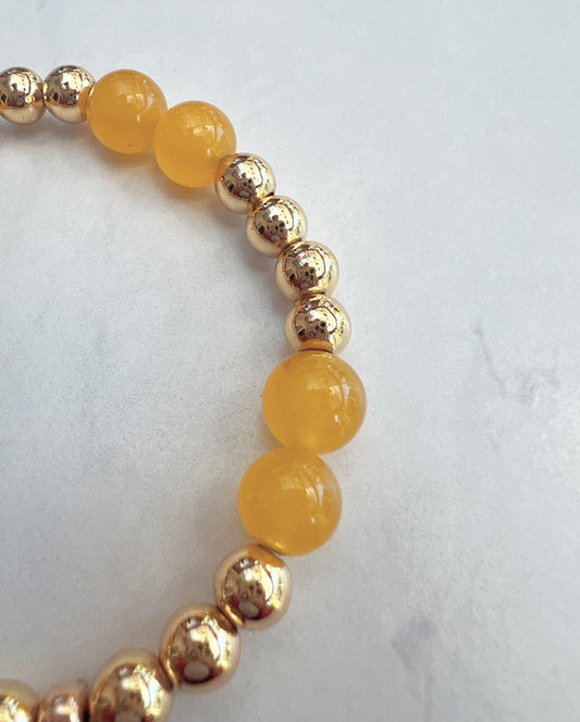 Citrine Chamak Powerbead Bracelet- Positivity