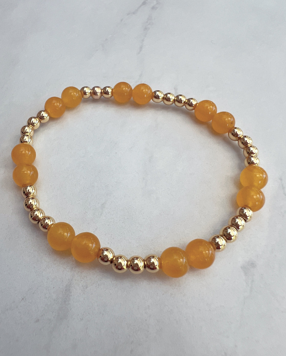 Mini Citrine Chamak Powerbead Bracelet- Positivity