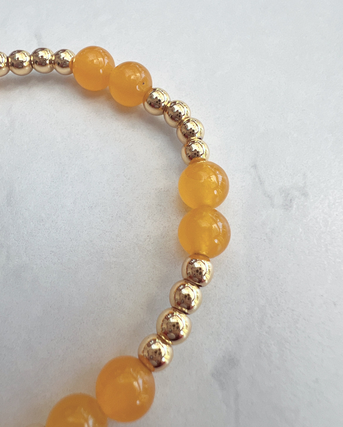 Mini Citrine Chamak Powerbead Bracelet- Positivity