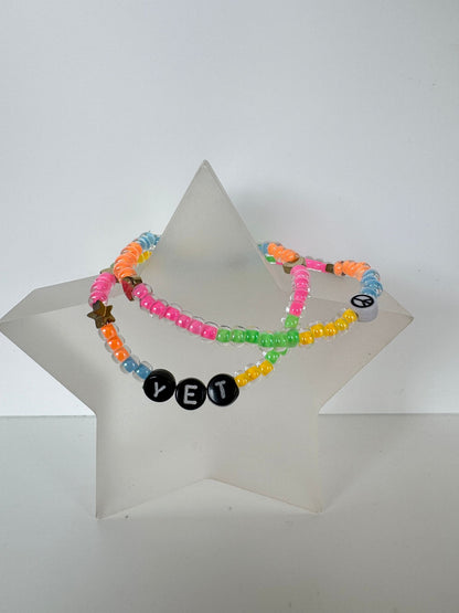 Peace Bracelet- Neon